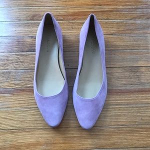 Talbots Lavender Suede Flats
